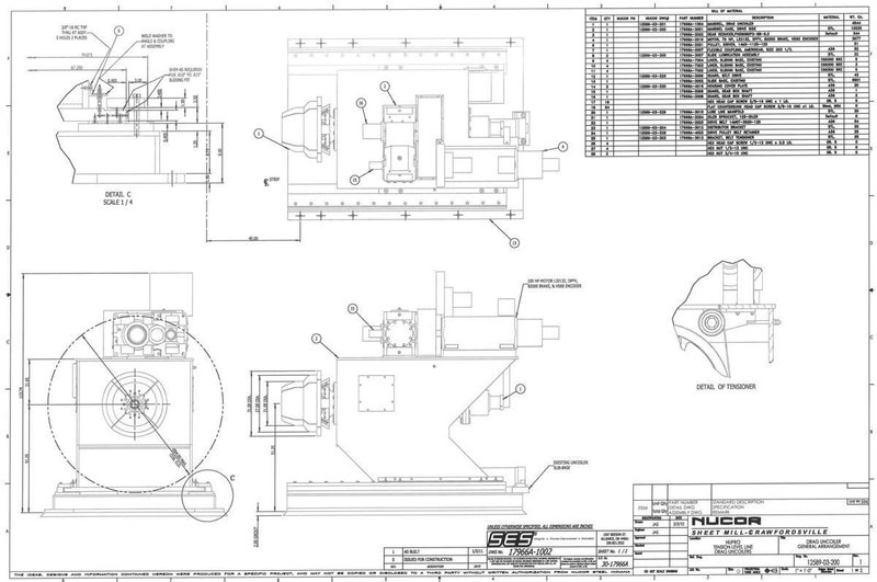 60,000# x 72" Pro Eco Uncoiler