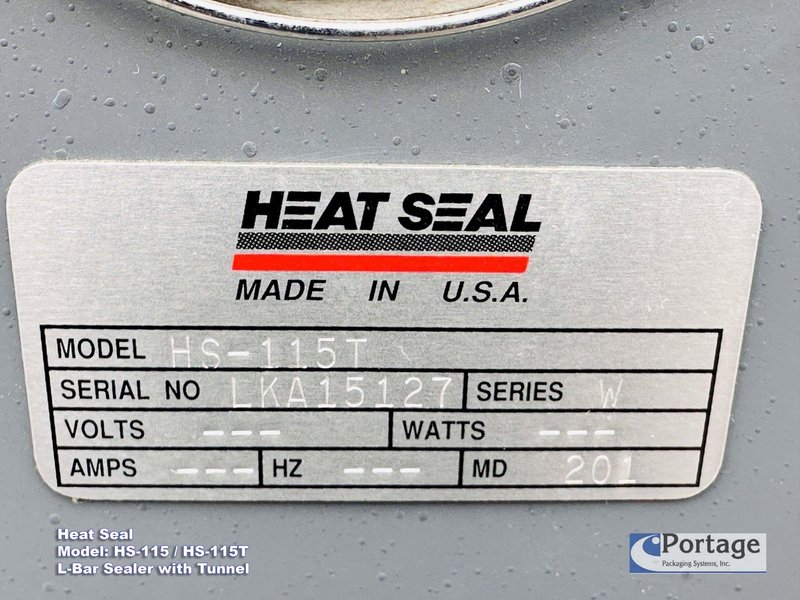 HEAT SEAL Model: HS-115 &amp; HS-115T  ||  Combination L-Bar Sealer &amp; Heat Tunnel