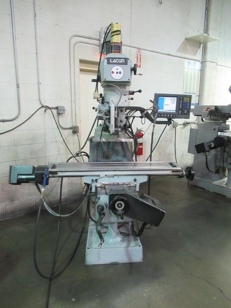 Lagun FTV-2 CNC Vertical Knee Mill with Acu-Rite Millpower 2 2-Axis CNC Control, Power Draw Bar- Auction Item