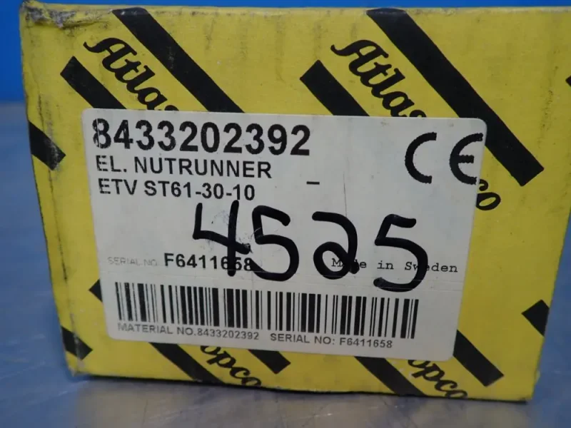 ATLAS COPCO NUTRUNNER  -  8433202392 / ETV ST61-30-10