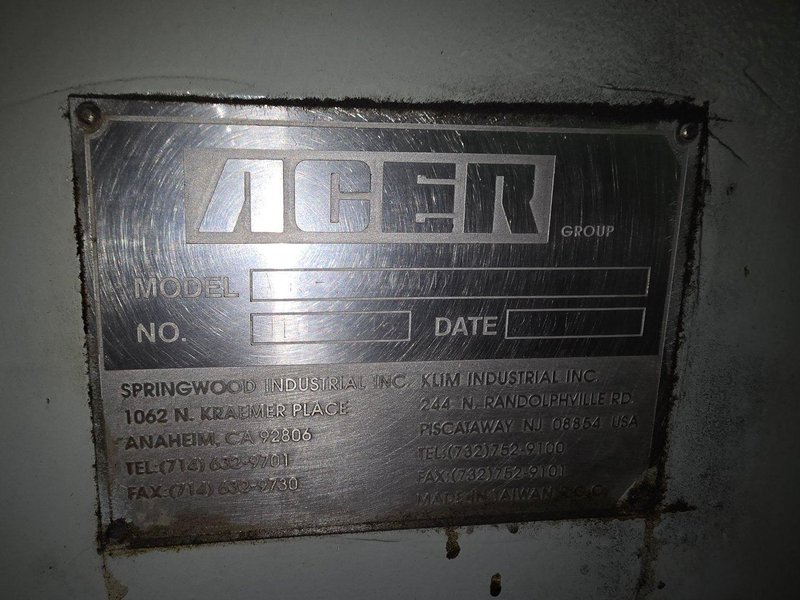 12&quot; X 24&quot; ACER MDOEL #AGS-1224-AHD 3 AXIS HYDRAULIC HORIZONTAL SURFACE GRINDER: STOCK #23197