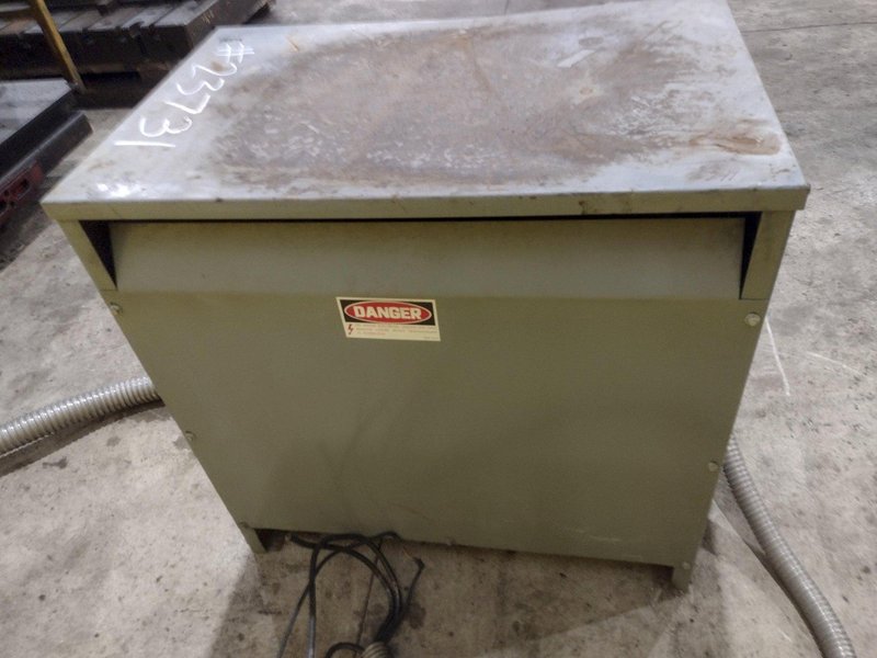 75 KVA x 480--&gt;240 VOLT SQUARE D 3-PHASE ELECTRICAL TRANSFORMER: STOCK #23731