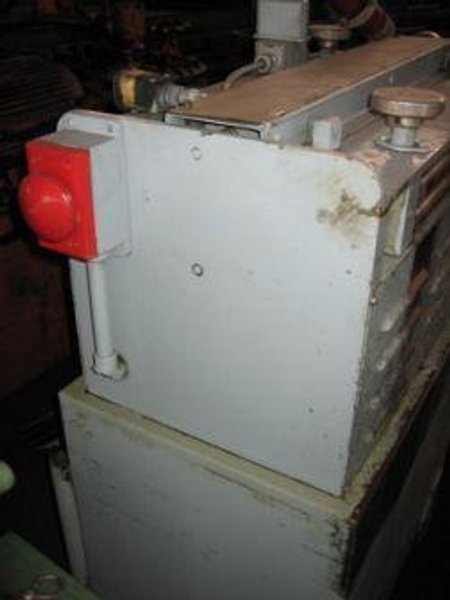 GAUER No. 6H20NC 20&quot; THRU-FEED COIL STRIP EDGE DEBURRING MACHINE
