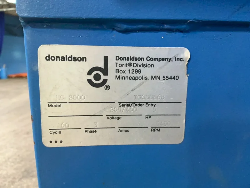 DONALDSON TORIT 5 HP MIST COLLECTOR  -  MC 2000