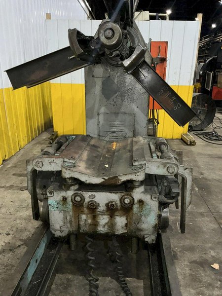 20,000 LBS X 36" LITTELL MODEL #S200-36 PULL OFF UNCOILER COIL REEL W/ COIL CAR: YOBRO #26128