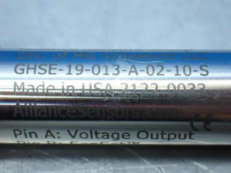 ALLIANCE SENSORS GROUP 2 LINEAR VARIABLE INDUCTIVE TRANSDUCER POSITION SENSORS  -  GHSE-19-013-A-02-10-S