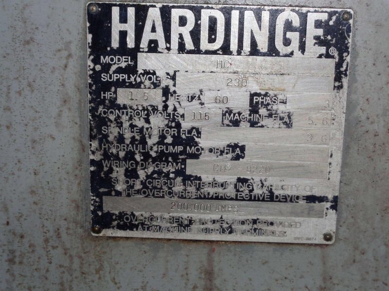 Hardinge HC Chucking Machine Lathe w/CT-A Threading Attachment