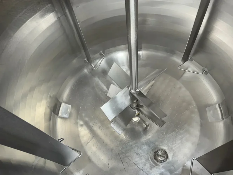 CHERRY-BURRELL CORP. APPROX. 374 GAL / 50” DIAMETER, 44” H STAINLESS STEEL PROCESSING TANK  -  3091