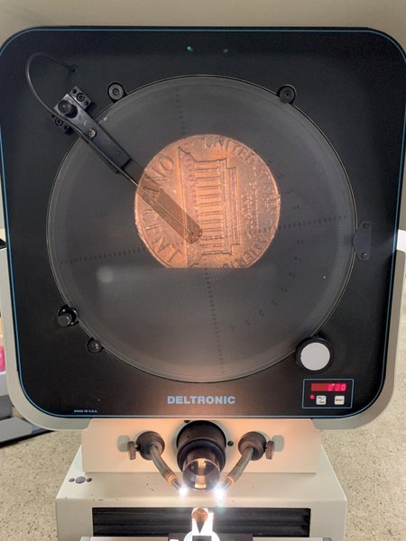 14" Deltronic Model DH214 Bench Top Optical Comparator, S/N 22910256.