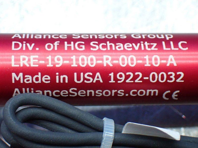 ALLIANCE SENSORS GROUP 2 LINEAR VARIABLE INDUCTIVE TRANSDUCER POSITION SENSORS  -  LRE-19-100-R-00-10-A