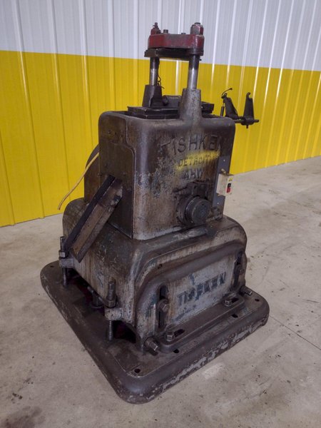 12 TON X 2 POST TISHKEN MODEL #4HW MECHANICAL ROLLFORM CUTOFF PRESS: STOCK #20530