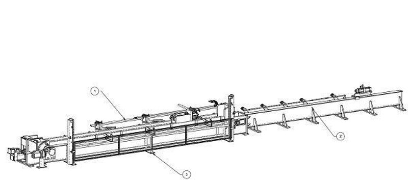 30,000 LBS. BWM INDUSTRIAL AUTOMATION DRAW BENCH Stock # 14558