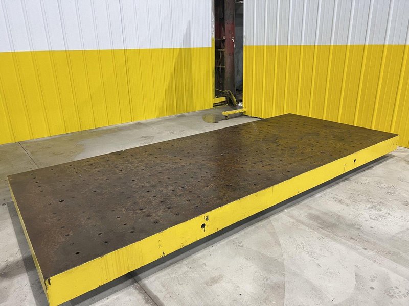 144&quot; X 60&quot; X 7&quot; THICK SOLID STEEL BOLSTER PLATE: STOCK 20074