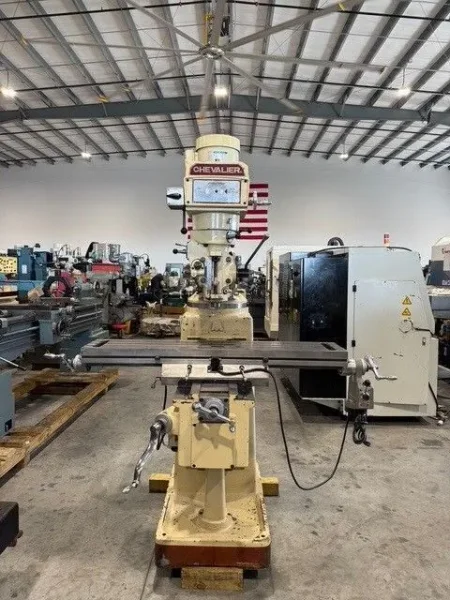 CHEVALIER KM-3VS Vertical Milling Machine 3 H.P. #7402