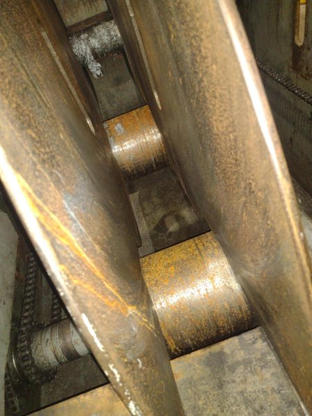 4,000 LB X 18" LITTELL CC40 COIL CRADLE STRAIGHTENER. STOCK # 0218926