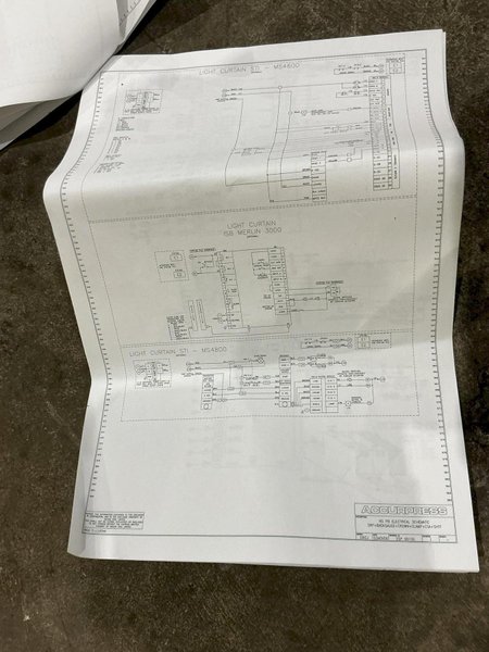 320 TON X 10' ACCURPRESS MODEL #732010 ADVANTAGE HYDRAULIC PRESS BRAKE, W/ ETS 3000 CONTROLS, NEW 2010: YOBRO #24910