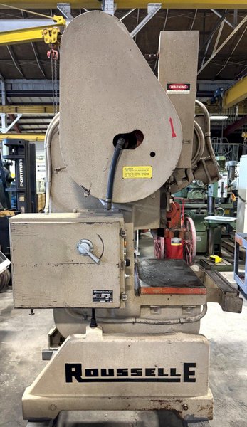 40 Ton Rousselle O.B.I. Press  No. 4, 3" Str., 12" S.H., 26" x 16" Bed, 45 SPM, A.C.