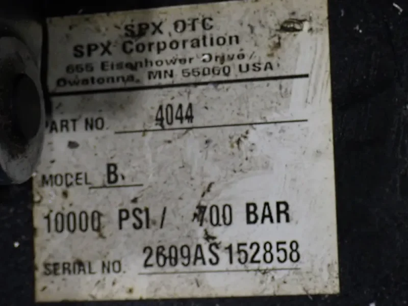 SPX CORPORATION HYDRAULIC POWER UNITS  -  4044