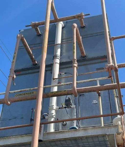 Frick 335 Ton XLP2-1012-503 Evaporative Condensor, 2013 w/ 3 R-717 Refrigerant Compressors