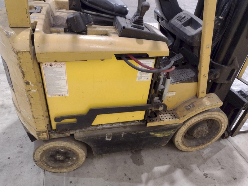 3,000 LB HYSTER MODEL #E45XM-27 ELECTRIC LIFT TRUCK FORKLIFT: STOCK #20642