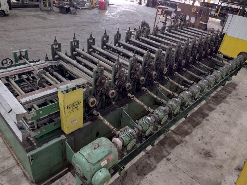 14 STAND X 3.5&quot; X 50&quot; ASC DOUBLE DECK DUAL HEIGHT PANEL ROLLFORMER: STOCK #14732