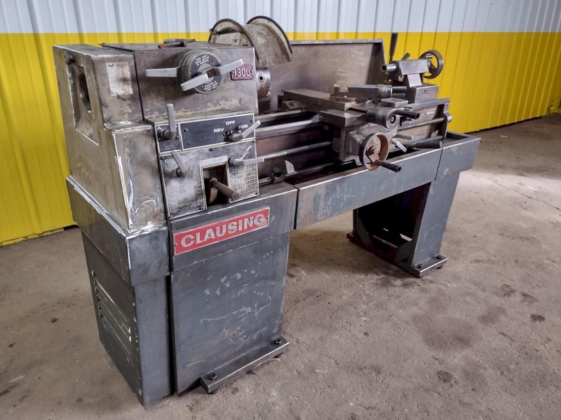 13&quot; X 24&quot; CLAUSING  MODEL #1300 ENGINE LATHE, 1.75&quot; HOLE: STOCK #19261