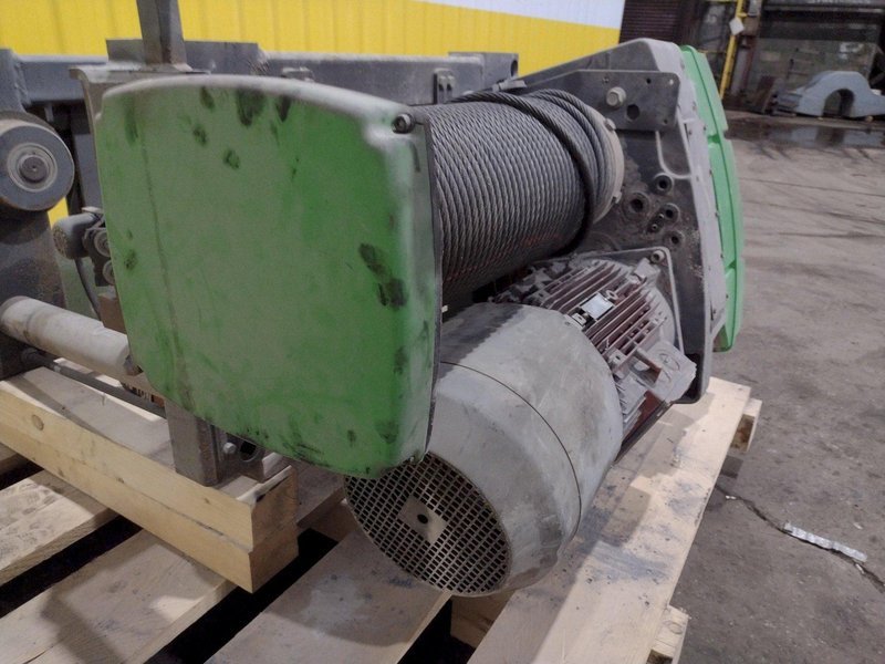 10 TON STAHL SINGLE-GIRDER OVERHEAD CRANE CABLE HOIST &amp; POWER TROLLEY: STOCK #19748