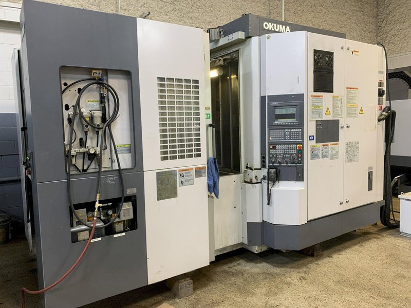 OKUMA "Space Center" Model MA-400HA CNC Horizontal Machining Center, New 2003.
