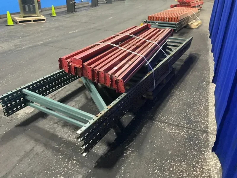42” X 144” PALLET RACKING  -  TEARDROP