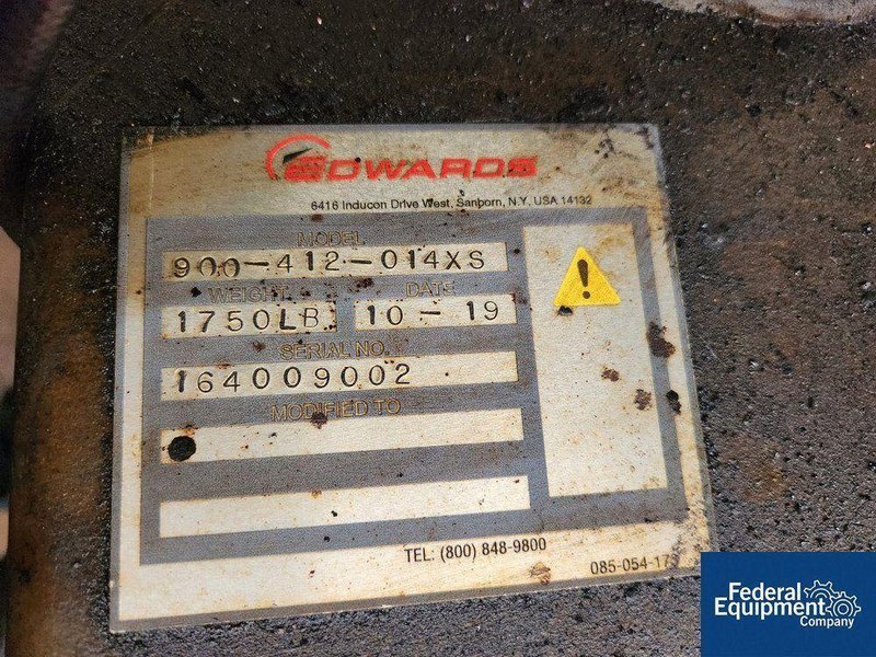 EDWARDS 10 HP VACUUM PUMP  -  900-412-014XS