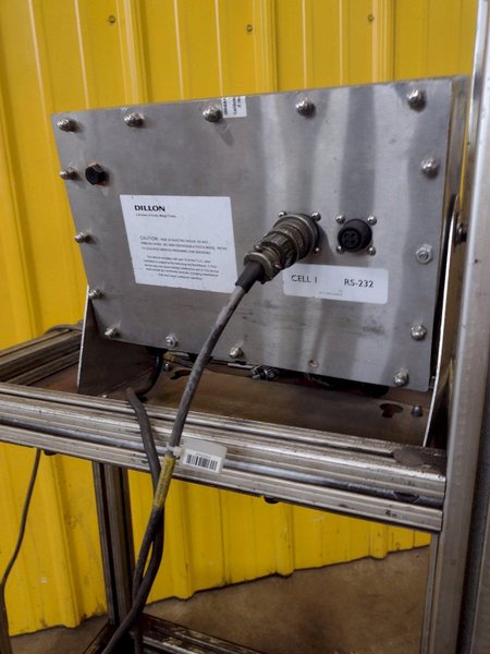 DILLON MODEL FI-127 PROGRAMMABLE FORCE INDICATOR &amp; LOAD CELL: STOCK #17111