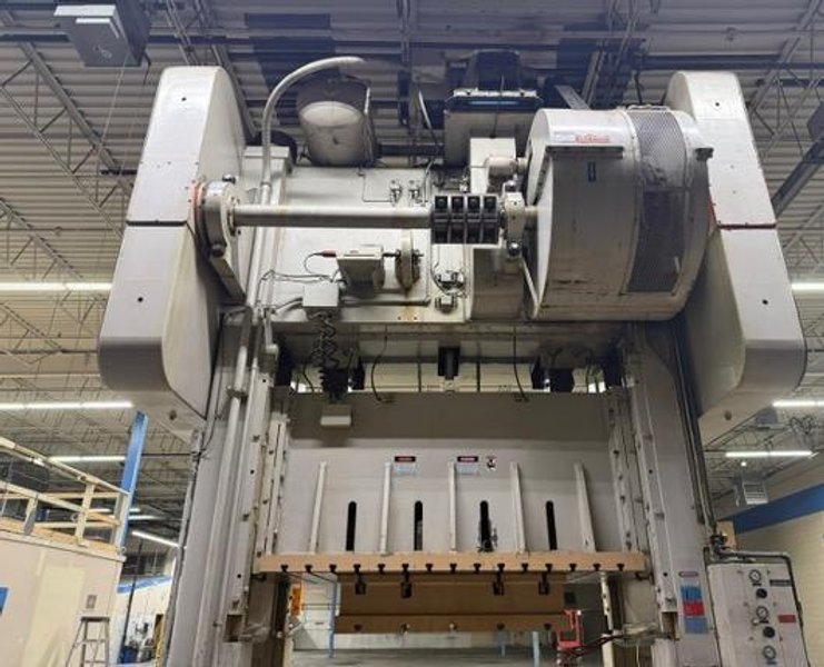 500 Ton Bliss Model SE2-500-96"x 54" Straight Side Twin Gear Drive Straight Side Double Crank Press