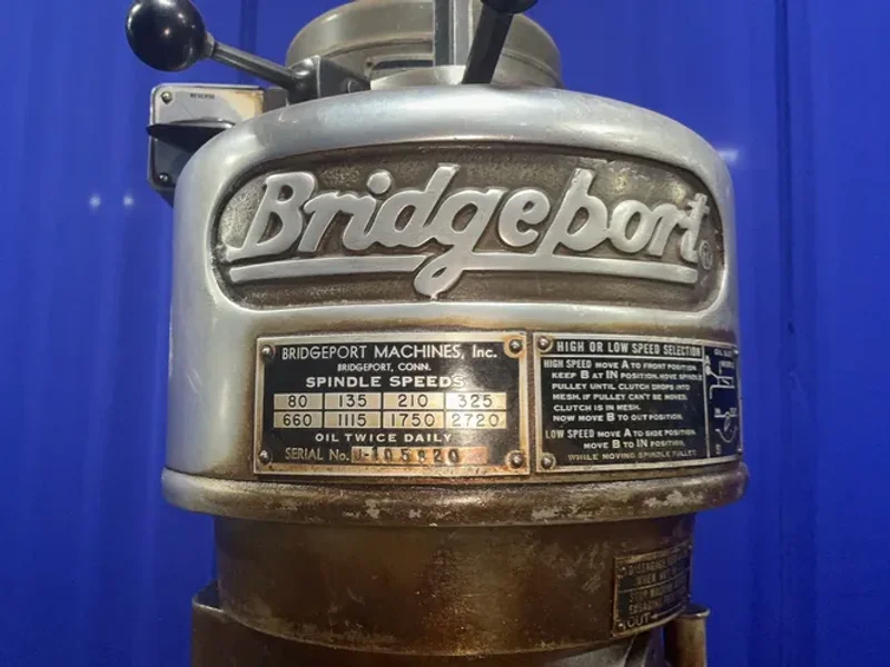 Bridgeport 9” X 43” Vertical Mill W/  Tooling - 106133
