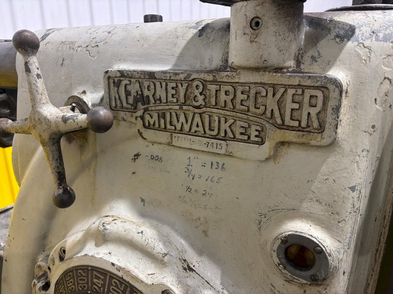 #3CH KEARNEY &amp; TRECKER K&amp;T HORIZONTAL MILL: YOBRO #24538
