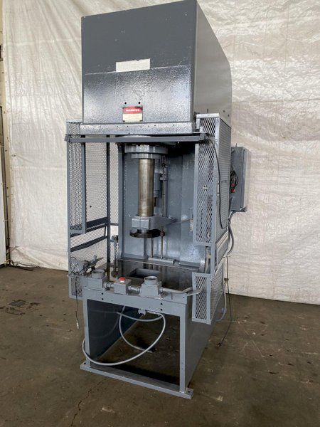 75 TON DENISON-MULTIPRESS FQ75 C FRAME HYDRAULIC PRESS. STOCK # 0744722