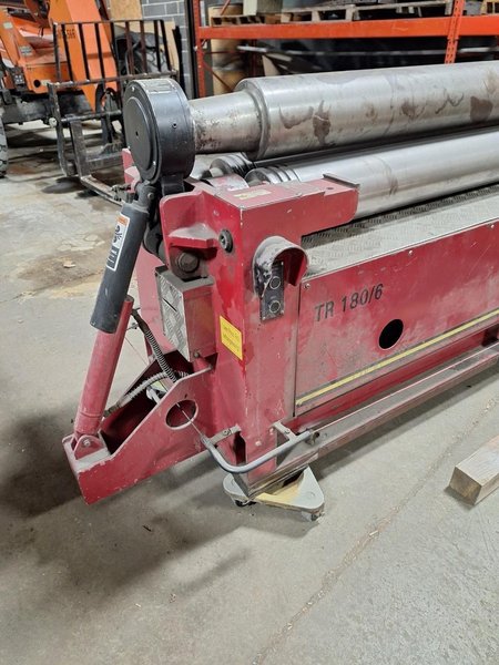 1/4″ x 6′ Lemas TR 180/6 Hydraulic 3-Roll Plate Roll, 2019