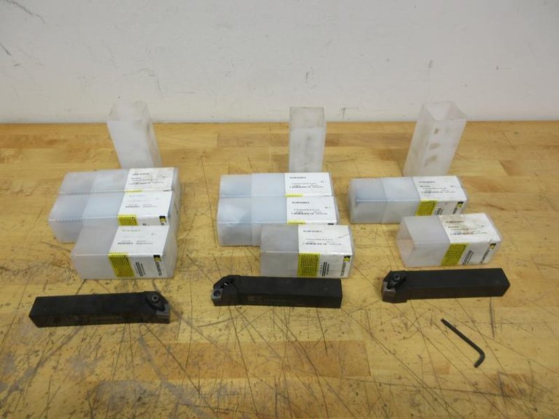 Kennametal 1x1" Turning Tool Holders, (8pcs) D-Clamping 6" OAL Assorted Types ***New In Packages***- Auction Item