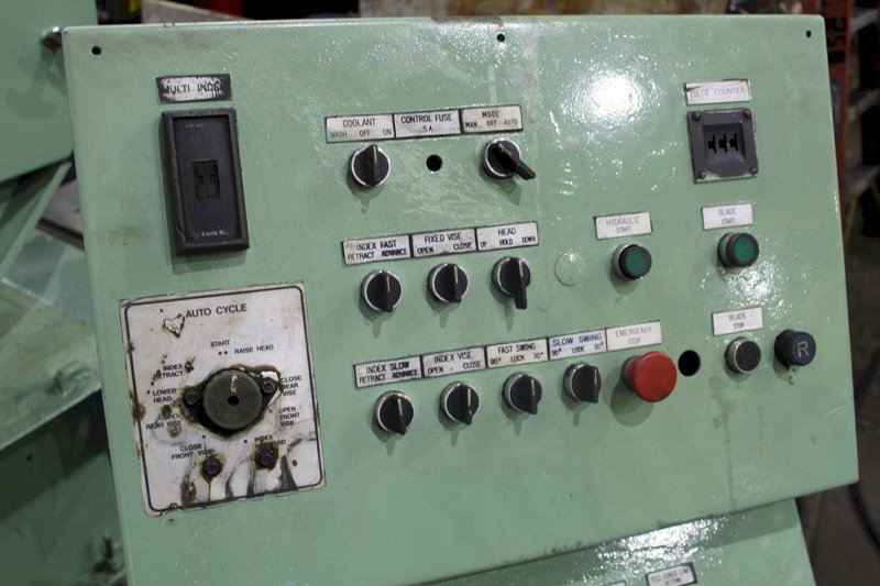 18" X 27" HYDMECH S-25A AUTO MITRE HORIZONTAL BANDSAW: STOCK #72194