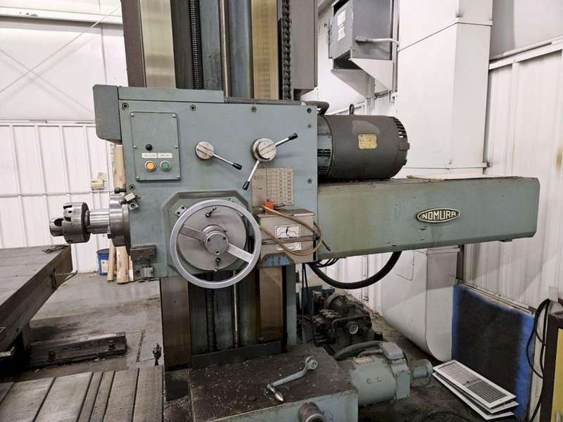 4&quot; NOMURA B-100WP HORIZONTAL BORING MILL. STOCK #0239625