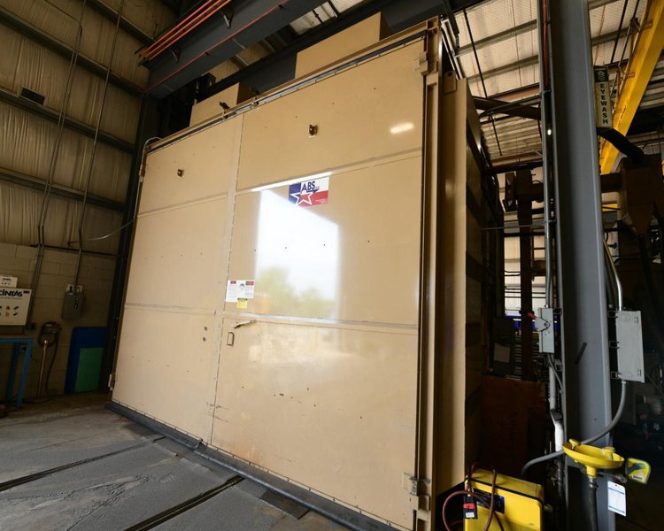 16' x 18' x 14' HIGH ABRASIVE BLAST SYSTEMS (ABS) SHOT BLAST ROOM: YOBRO #25726