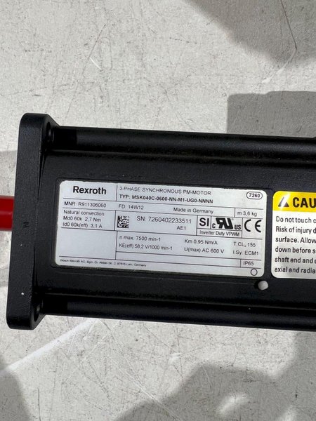 REXROTH MSK040C-0600-NN-M1-UG0-NNNN SERVO PRODUCTS NEW