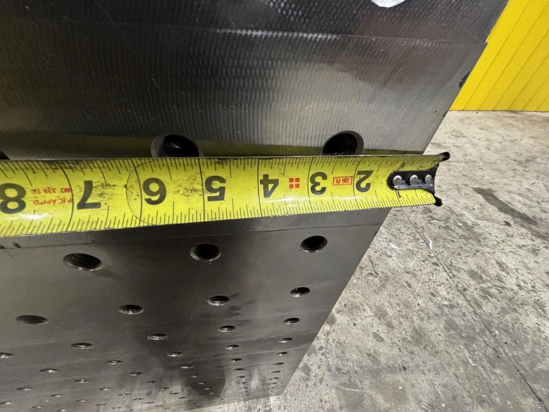 49.5" X 41.25" X 19" DRILLED AND TAPPED ANGLE PLATE EXTENSION: STOCK #22133