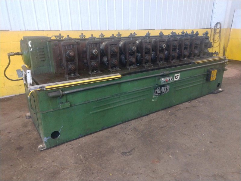 10 STAND X 2&quot; ARBOR X 8&quot; ROLL SPACE TISHKEN MODEL #10-MW-2 ROLLFORMER: STOCK #14586