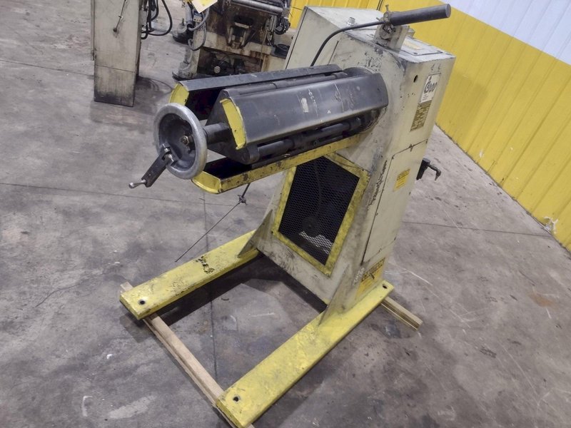 4000 LBS X 24" COOPER WEYMOUTH MODEL #4RM24 MOTORIZED UNCOILER COIL REEL: YOBRO #25767