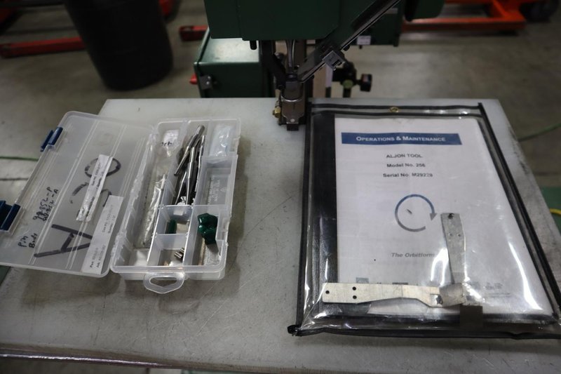 Milford Orbitform #256 Riveter, Feed Bowl, Tooling, Remote Foot Trip- Auction Item