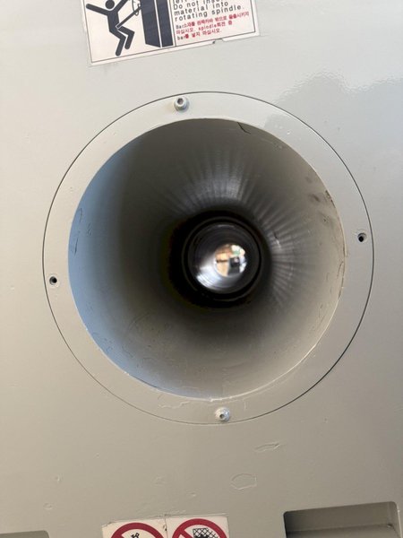 38.6" X 197" HWACHEON MEGATURN 95 CNC 9" HOLLOW SPINDLE OIL FIELD LATHE. STOCK # 0882125