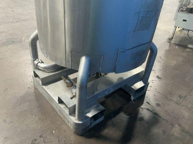 JV NORTHWEST 350 GAL STAINLESS STEEL SOAP HEATING TOTE / IBC TANK