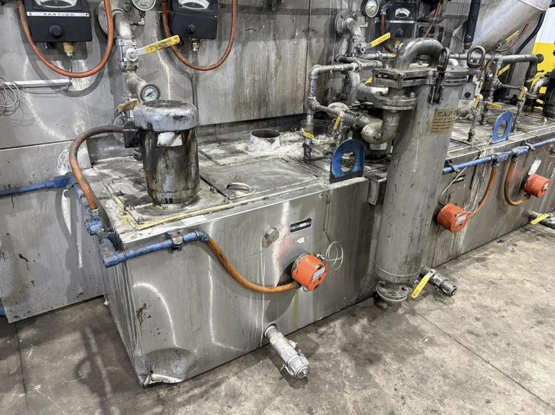 24" WIDE BELT CAE RANSOHOFF 4-STAGE STAINLESS STEEL BELT CONVEYOR PARTS WASHER &amp; RUST INHIBITOR. STOCK # 0545226