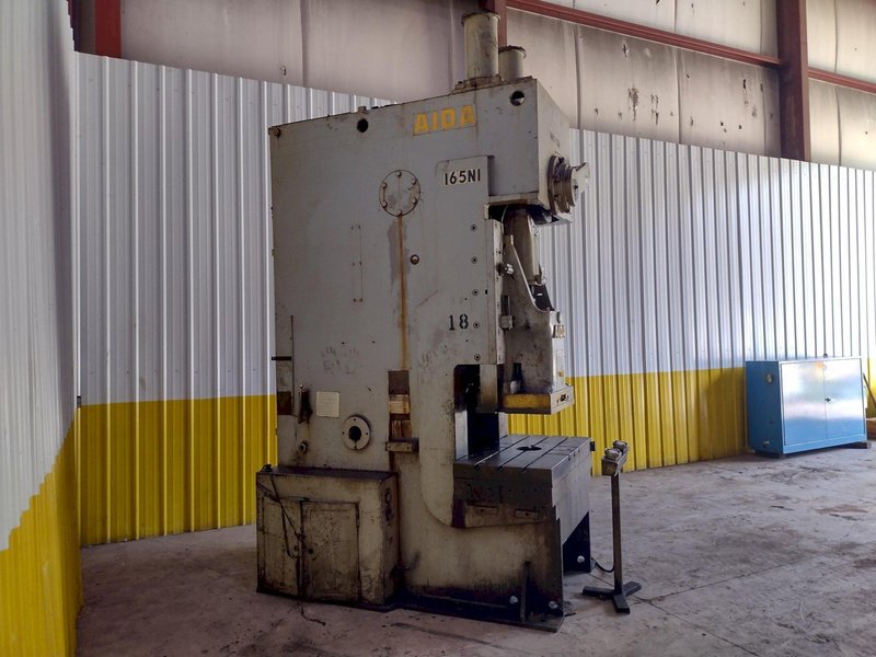 165 TON AIDA MODEL #PC-15(2) MECHANICAL CRANK GAP FRAME PRESS 7.87" STROKE : YOBRO #25991