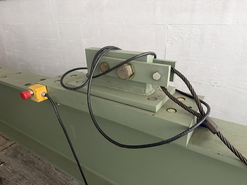 200 TON X 15' BEECHE WIRE CABLE FORCE TENSILE HYDRAULIC TEST BENCH, WITH CONTROLLER &amp; DISPLAY, NEW 2020: YOBRO #25186